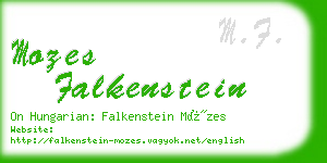 mozes falkenstein business card